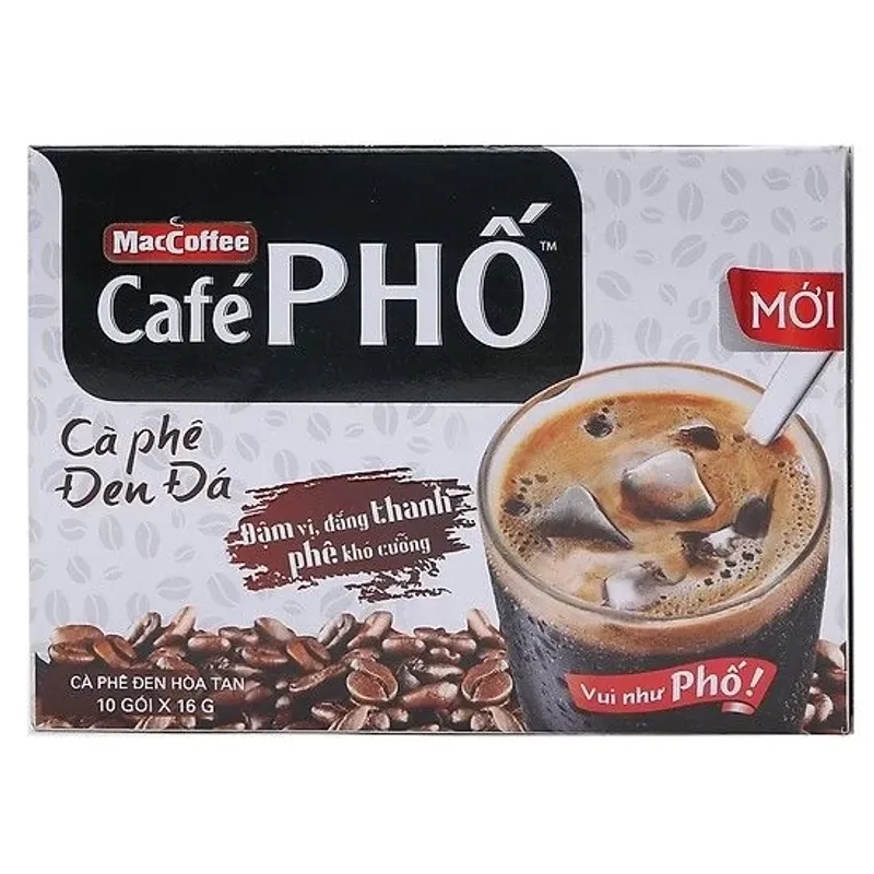 Cà phê phố đen đá maccoffee