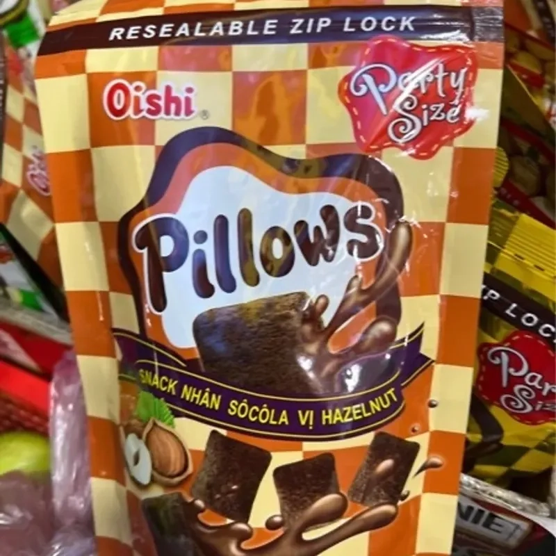 Snack pillows nhân socola vị hazelnut